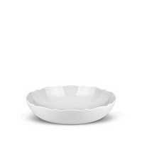 photo dressed white porcelain salad bowl with relief decoration 1